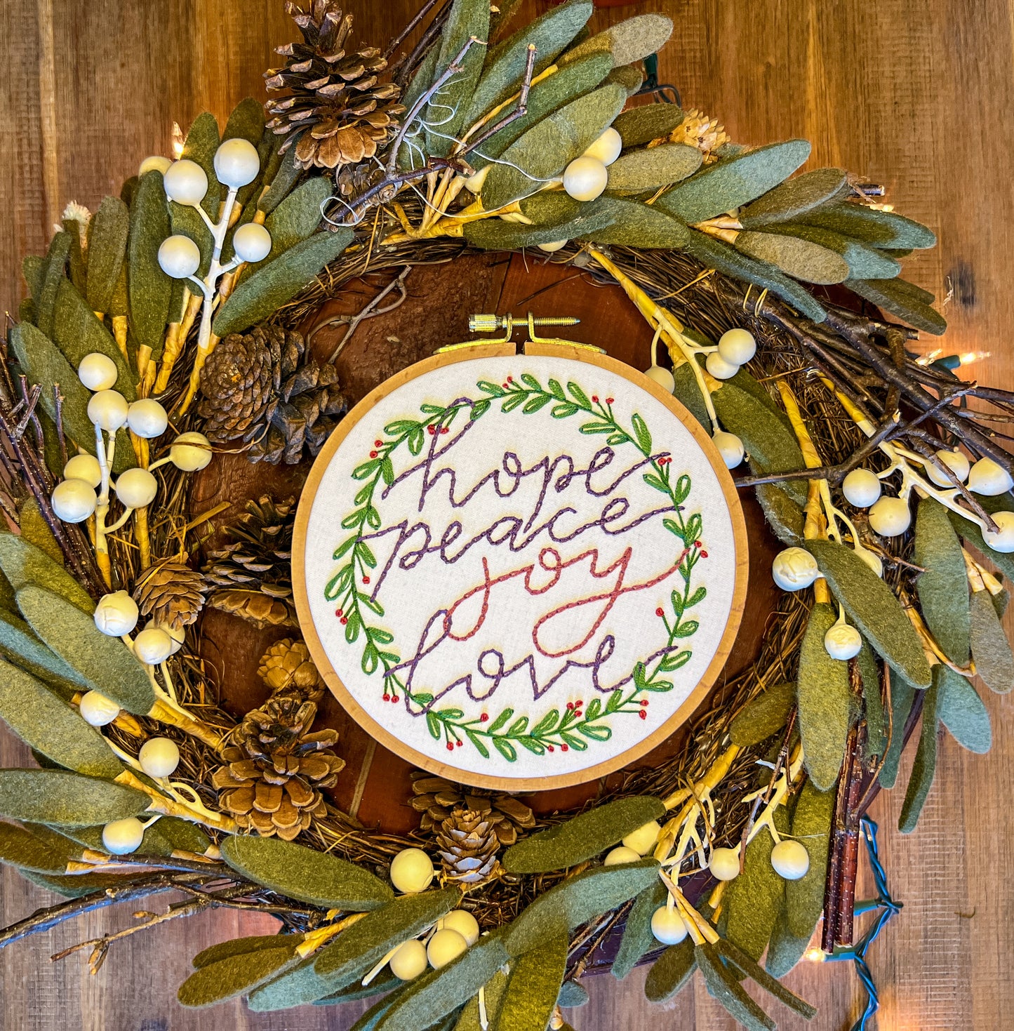Advent Wreath Embroidery Kit